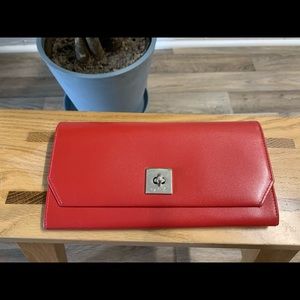 Agnes b wallet red
